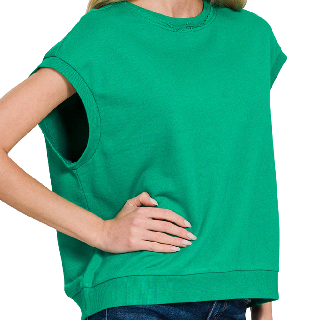Thinking of Me Top in Kelly Green
