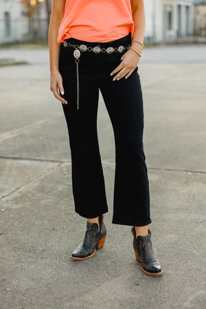 Rootin' Tootin' Black Ankle Jeans