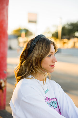 Black Sparkle Headband