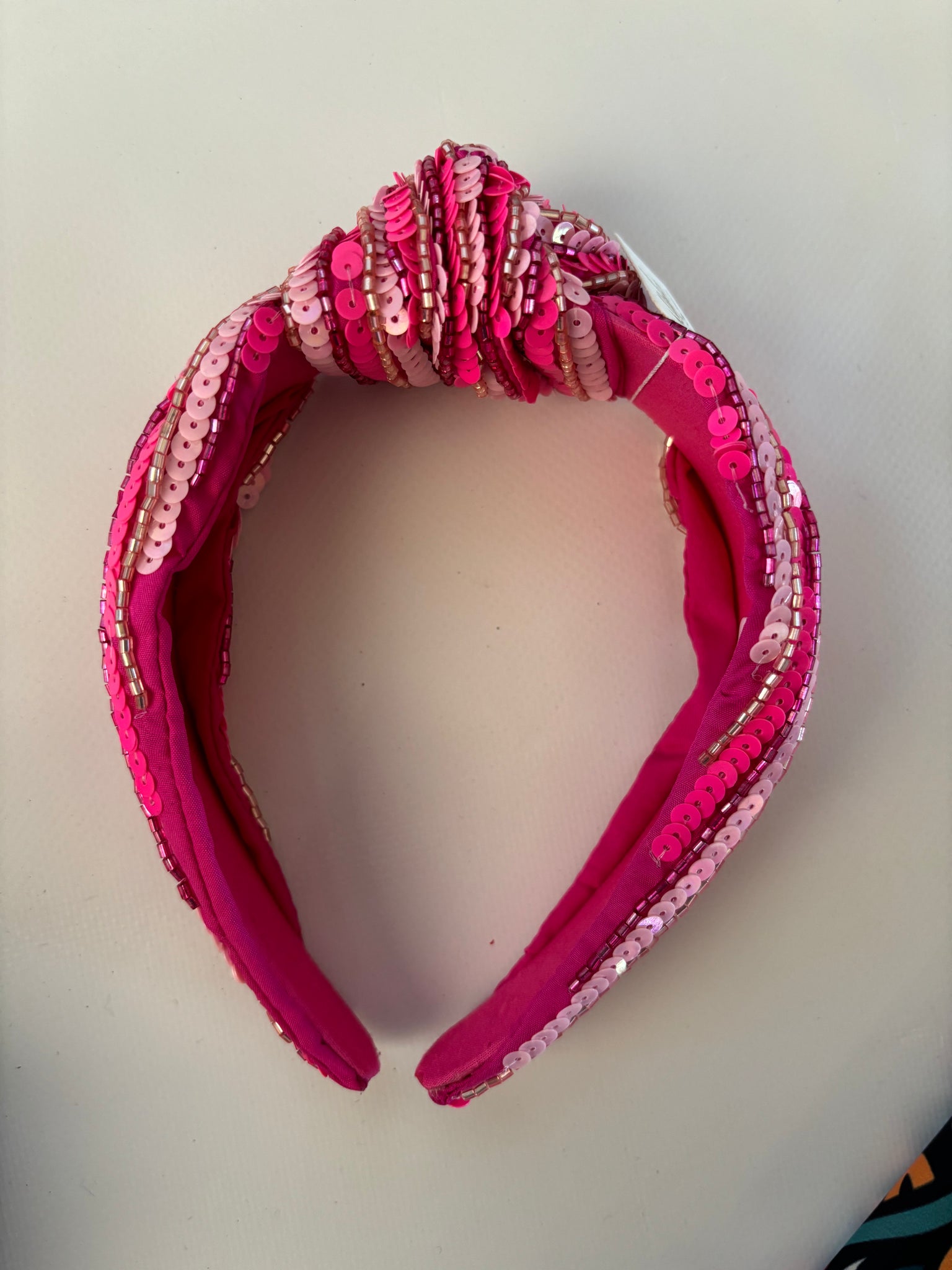 Pink Sequin Headband