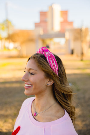 Pink Sequin Headband