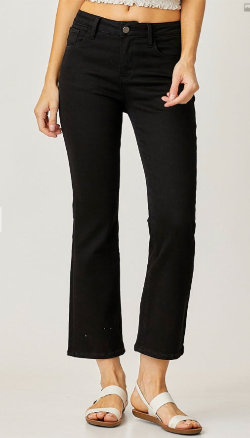 Rootin' Tootin' Black Ankle Jeans