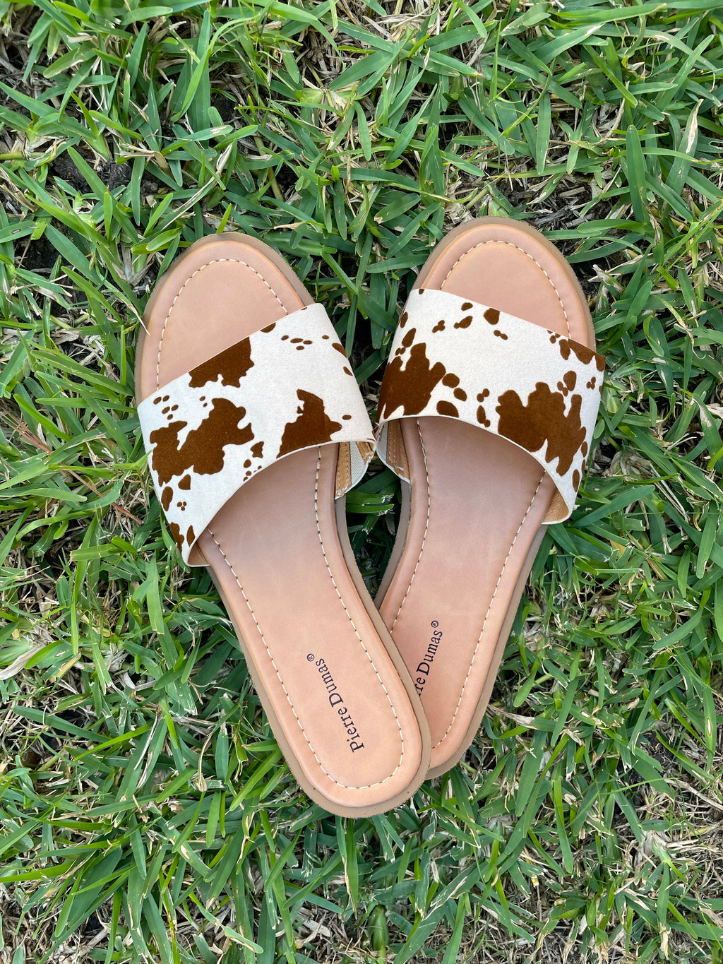 Cow Print Sandals