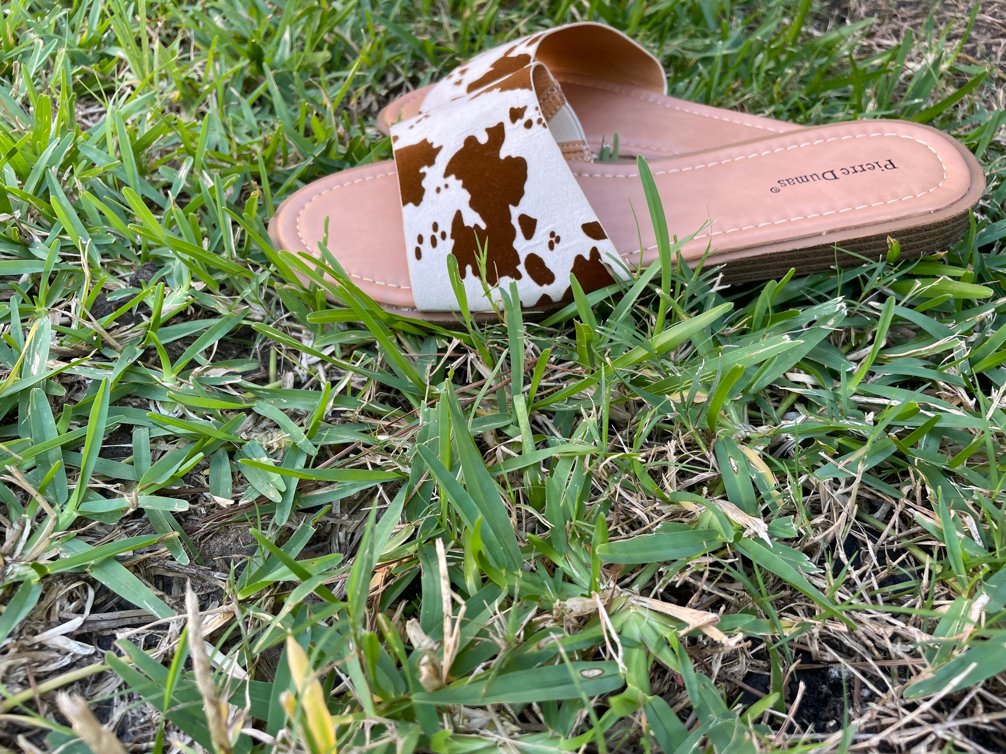 Cow Print Sandals